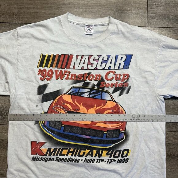 VTG NASCAR Shirt XL Kmart 400 Winston Cup Michigan Int Speedway Racing 1999 - Picture 6 of 7